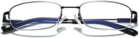 img 3 attached to 👓 Revolutionary Reading Glasses with Blue Light Blocking Technology: Perfect for Men and Women, Computer Readers with Lightweight Frame, Spring Hinges, and Blue Coating Lenses