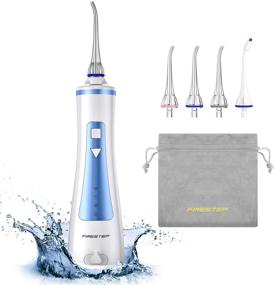 img 4 attached to 💧 Cordless Water Dental Flosser for Teeth – 4 Modes Oral Irrigator, Portable & Rechargeable IPX7 Waterproof Water Teeth Cleaner Picks for Home & Travel – Oral Care Water Flosser