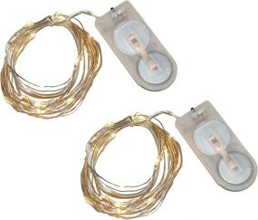 img 4 attached to 🌟 Enhance Your Ambience with Lumabase 64102 Battery Operated LED Fairy Soft White String Lights (Set of 2)