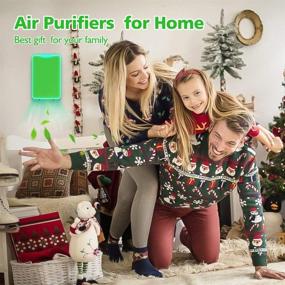 img 3 attached to 🍃 Home Air Purifier Plug in, Mini Air Purifier Plug in for Bedroom, Hotel, Office - Green (1PC)