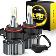 💡 auxito 5202 led fog light bulbs - cool white super bright, 6500k, 30w 6000lumen per pair, 5201 ps19w ps24w ff halogen bulb drl replacement, 30000 hours lifespan - plug and play, canbus error free - 2pack logo