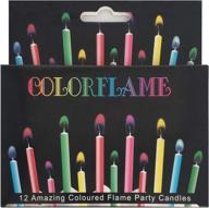 colorful birthday cake candles with 🎂 fun holders - celebrate with happy birthday candles! logo