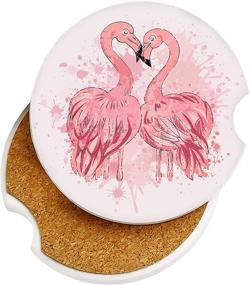 img 4 attached to Flamingo Coasters Cupholder Absorbent Sandstone