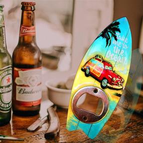 img 1 attached to Bottle Opener Surfboard Decorative Openers