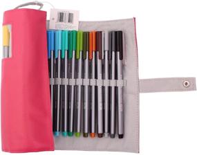 img 3 attached to Staedtler Triplus Fineliners 20 Assorted Colors Set with Pencil Case - 334 Pc20