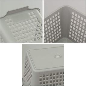 img 3 attached to 📦 Vababa 6-Pack Plastic Storage Basket Organizer: Sturdy, Versatile, and Space-Saving Solution for Home Organization