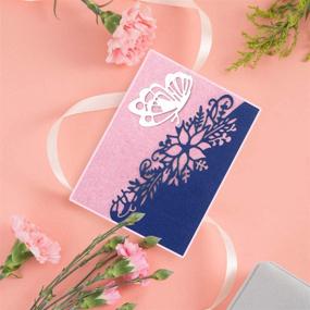 img 1 attached to 🌸 КИССБЮТИ 4 шт. Металлические вырубки шаблоны для скрапбукинга с цветами розы и надписью "Любовь" - эксклюзивные ручной работы шаблоны для создания открыток, эмбоссинга и декора.