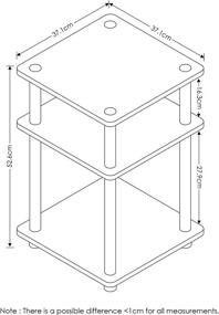 img 3 attached to 📦 Furinno Easy Assembly Multipurpose Shelf - Turn-N-Tube, Columbia Walnut/Black - Enhanced for SEO