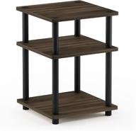 📦 furinno easy assembly multipurpose shelf - turn-n-tube, columbia walnut/black - enhanced for seo логотип