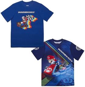 img 4 attached to 🕹️ Optimized Nintendo Super Mario Athletic Graphic Boys' Apparel