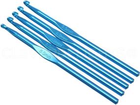 img 1 attached to 🧶 5 Pack of CleverDelights Size J (Size 10) Aluminum Crochet Hooks - 6-inch Length - 6mm Diameter – Ideal for Knitting Projects