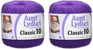 aunt lydias crochet thread purple logo