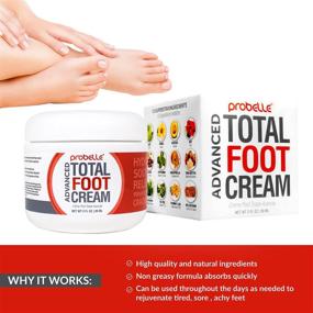 img 3 attached to 👣 Probelle Advanced Total Foot Cream: Ultimate Soothing & Hydrating Treatment for Rough, Dry, Cracked & Sore Feet – 3 Ounces