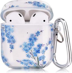 img 4 attached to 🎧 QINGQING Cute Printed AirPods Case - 3 in 1 Design, Shockproof & Portable with Keychain/Strap/Earhooks - Compatible with Airpods 2/1 Charging Case for Women and Men