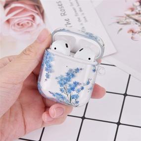 img 3 attached to 🎧 QINGQING Cute Printed AirPods Case - 3 in 1 Design, Shockproof & Portable with Keychain/Strap/Earhooks - Compatible with Airpods 2/1 Charging Case for Women and Men