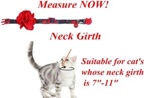 img 1 attached to 🎄 Festive BoomBone Christmas Cat Collar Flower: Stylish Pet Xmas Accessories