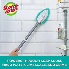 img 2 attached to 🧽 6-Pack of Scotch-Brite Non-Scratch Tub & Tile Scrubber Refill Pads for Effective Cleaning