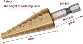 img 2 attached to 🔩 Enhanced Metal Drilling with Knoweasy 3Pcs Drill