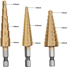 img 3 attached to 🔩 Enhanced Metal Drilling with Knoweasy 3Pcs Drill