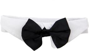 img 3 attached to 🐶 Formal Dog Bow Tie in Black for Large Dogs (Neck Size: 16-19 inches)