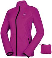 🧥 water-resistant windproof convertible jacket for women - ideal for cycling and running логотип