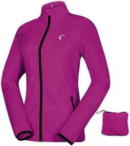 img 4 attached to 🧥 Water-Resistant Windproof Convertible Jacket for Women - Ideal for Cycling and Running