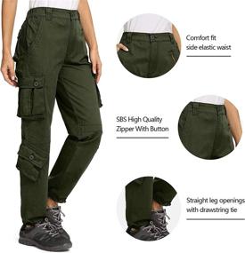 img 1 attached to 👖 Premium Women's Tactical Pants: Versatile Cargo Work Pants with 8 Pockets - Military Army Combat Trousers for Ultimate Performance