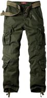 👖 premium women's tactical pants: versatile cargo work pants with 8 pockets - military army combat trousers for ultimate performance логотип