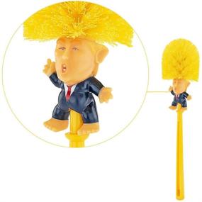img 2 attached to Fairly Odd Novelties Donald Trump Toilet Bowl Brush - Optimal White Elephant Gift, Gag Political Bathroom Accessory to Make Bathrooms Great Again, Yellow