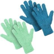 🧤 microfiber dusting cleaning gloves - washable mittens for kitchen, house, cars, trucks, mirrors, lamps, blinds logo