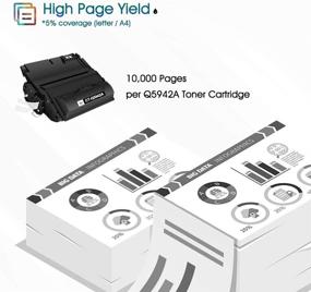 img 2 attached to 🖨️ Cool Toner HP 42A Q5942A 42X Q5942X Q1338A Toner Cartridge Replacement for Laserjet 4250 4200 4350 4300 Printers - Black (1-Pack)