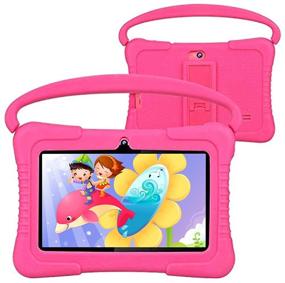 img 1 attached to 🔤 Foren-Tek K88 7-дюймовый детский планшет: Android 9.0, 2 ГБ ОЗУ + 32 ГБ ПЗУ, Режим для детей, WiFi, Детский защитный чехол (Розовый)