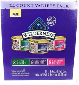 img 2 attached to Blue Buffalo Wilderness High Protein Grain-Free, Natural Adult Cat Food - Pate Wet Formula