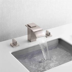 img 3 attached to 🚿 Enhance Your Bathroom with the Waterfall Widespread Bathroom Brushed SUMERAIN: A Modern Delight