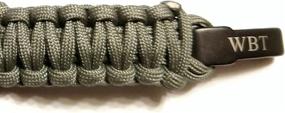 img 1 attached to 🐻 Water Bear Tactical 550 Paracord Band | Apple Watch 42mm &amp; 44mm Series 7, 6, 5, 4, 3, 2, 1