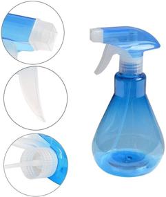 img 2 attached to 🍊 Ilyever Large Size Refillable Spray Bottle, 2-Pack 500ML Leak-Proof Trigger Sprayer with Mist & Stream Modes for Essential Oil, Water, Kitchen, Bath, and Cleaning - Orange+Blue