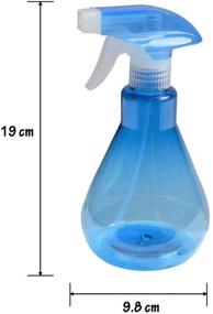 img 1 attached to 🍊 Ilyever Large Size Refillable Spray Bottle, 2-Pack 500ML Leak-Proof Trigger Sprayer with Mist & Stream Modes for Essential Oil, Water, Kitchen, Bath, and Cleaning - Orange+Blue