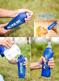 img 1 attached to 🏃 AONIJIE Lovtour Water Soft Flask: Collapsible BPA Free TPU Water Bottle for Running, Marathon Hiking, and Cycling – Optimal for SEO