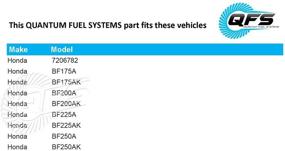 img 2 attached to Высококачественный заменитель топливного насоса QFS для Honda BF175A, BF175AK, BF200A, BF200AK, BF225A, BF225AK, BF250A, BF250AK (оригинальные номера запчастей: 7206782, 16735-ZW5-003, 16735-ZZ5-003, 16735-ZY3-004)