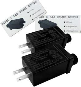 img 4 attached to ✨ Kammoy 2PC LED Class 2 Power Supply US Plug Adapter – Waterproof IP44 Low Voltage LED Driver Transformer Replacement for LED Light (12V9W) (2PC)
