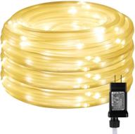 🔥 le led rope lights: 8 modes, waterproof, 33ft, warm white for indoor/outdoor lighting logo