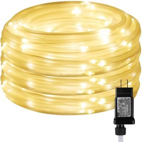 img 4 attached to 🔥 LE LED Rope Lights: 8 Modes, Waterproof, 33ft, Warm White for Indoor/Outdoor Lighting