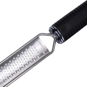 img 3 attached to Kmeivol Stainless Zester: Versatile Cheese Grater & Zester for Kitchen – Lemon 🧀 Zester Tool with Protective Cover – Ideal for Parmesan, Lime, Garlic, Nutmeg, and Chocolate