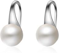 bg&wling natural pearl earrings: 925 sterling silver dangle drop hypoallergenic ear jewelry - gifts for women and girls logo