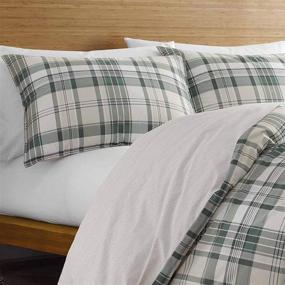 img 2 attached to 🛏️ Eddie Bauer Home Timbers Collection: 100% Cotton Soft & Cozy Plaid Comforter Set (Queen, Green) – Featuring Matching Shams, Premium Quality