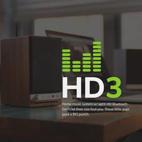 img 3 attached to 🔊 Акустическая система Audioengine HD3 Wireless: настольные мониторы высокой четкости со суммарной мощностью 60 Вт, aptX HD Bluetooth и 24-битным ЦАП - ореховое дерево