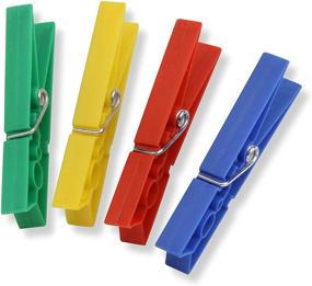 img 2 attached to 🌈 Honey-Can-Do 100-Pack of Colorful Plastic Clothespins