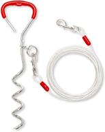 dcsuit dog tie cable stake logo