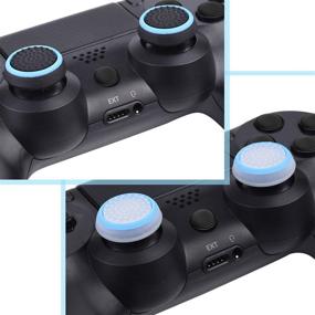 img 1 attached to 🎮 Enhance Your Gaming Experience: Mudder Mixed Colors Silicone Thumb Stick Grip Caps for PS4, Xbox 360, PS3 Controllers, 8 Pair