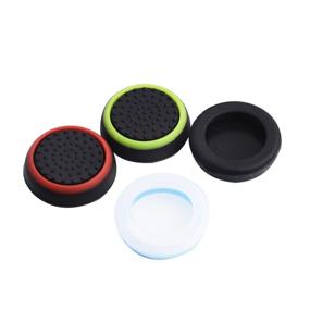 img 2 attached to 🎮 Enhance Your Gaming Experience: Mudder Mixed Colors Silicone Thumb Stick Grip Caps for PS4, Xbox 360, PS3 Controllers, 8 Pair